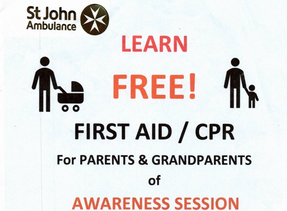 An image of St John Ambulance flyer.